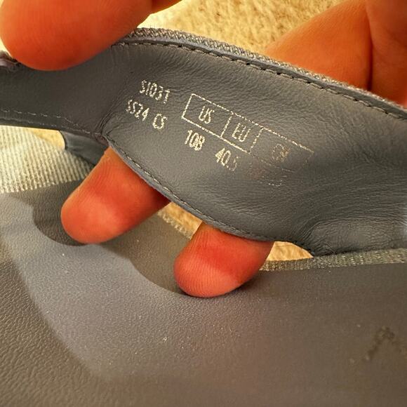 Stuart Weitzman Carmen 75 Slide Sandals in Blue Denim Size 10 - Picture 5 of 7